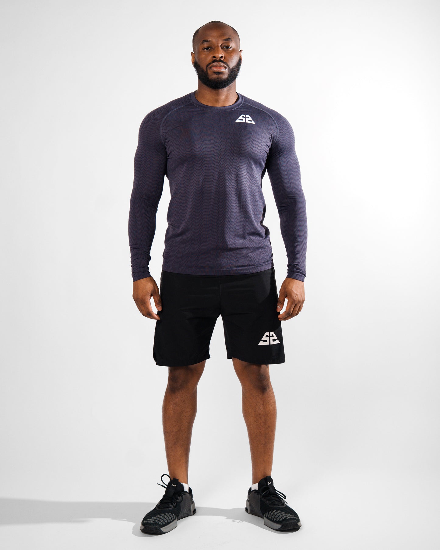 Purple Wave Runner Long Sleeve Tee