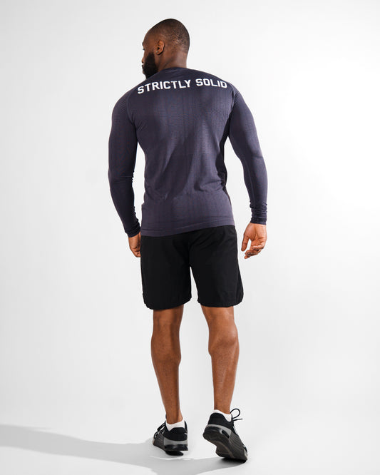 Purple Wave Runner Long Sleeve Tee