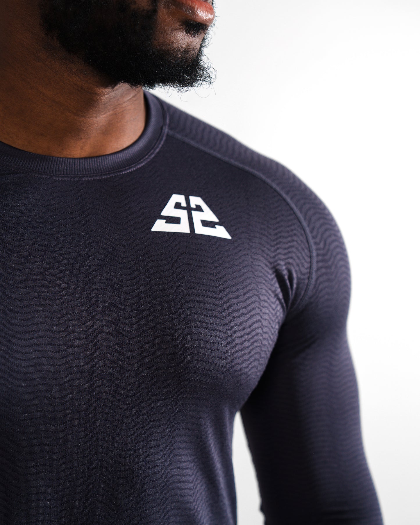 Purple Wave Runner Long Sleeve Tee